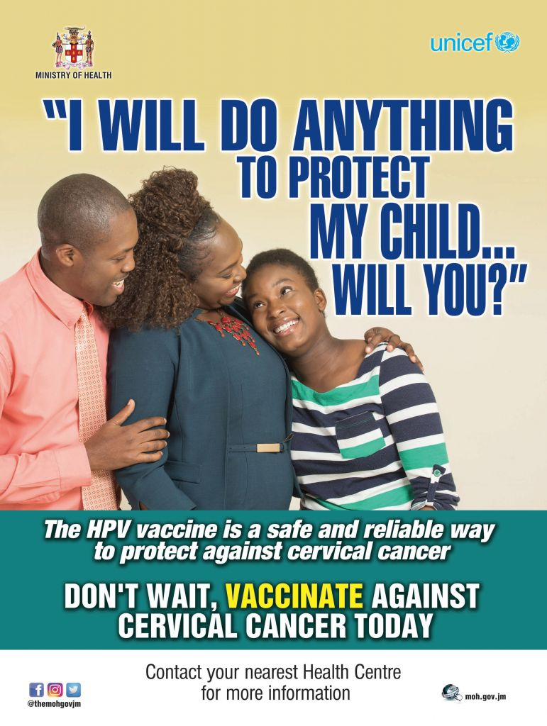 Human Papillomavirus HPV Vaccine Information Ministry Of Health  - Vaccination Schedule Jamaica